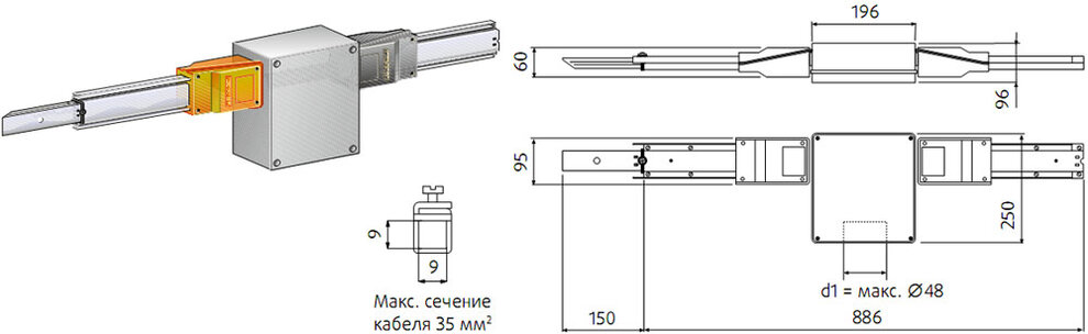 ЦЕНТРАЛЬНЫЙ БЛОК ПОДАЧИ ПИТАНИЯ 25/40 А 